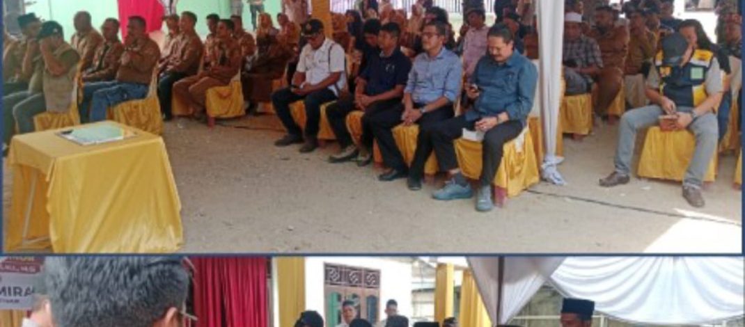 Manager Kebun Julok Rayeuk Utara Agoung Gedhe Pratama Hadir Di Saat Bupati Resmikan Jalan Desa Alue Ie Mirah 