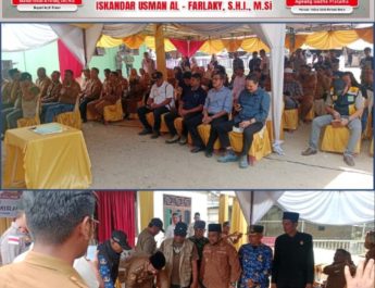 Manager Kebun Julok Rayeuk Utara Agoung Gedhe Pratama Hadir Di Saat Bupati Resmikan Jalan Desa Alue Ie Mirah 