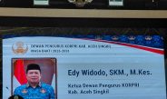 Ketua Umum KORPRI Nasional Kukuhkan Edy Widodo sebagai Ketua Dewan Pengurus KORPRI Aceh Singkil Masa Bakti 2026–2031.  