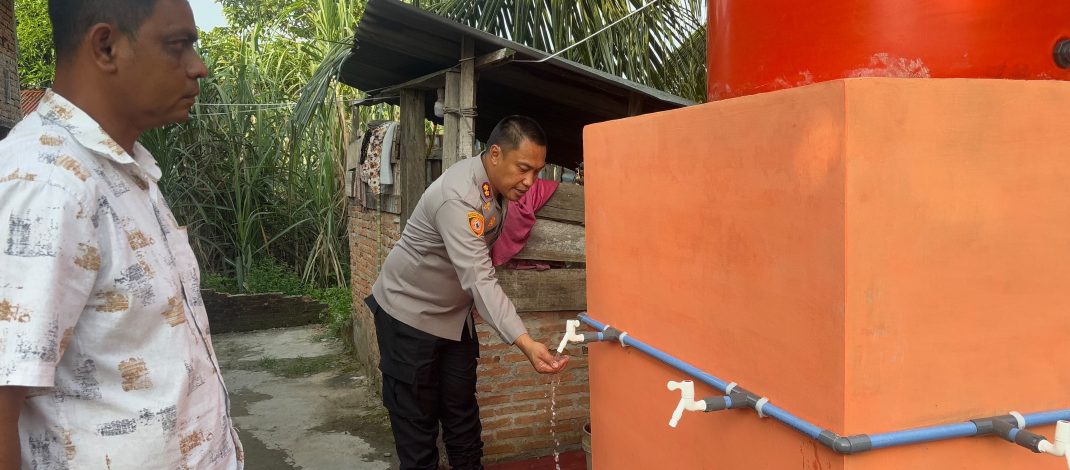 Kapolres Langsa Cek Bantuan Sumur Bor dari Ketua Umum Bhayangkari, Pastikan Berikan Manfaat bagi Dayah