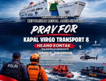Kapal Virgo Transpor 8 Dilaporkan Hilang Kontak di Rute Surabaya–Banjarmasin.