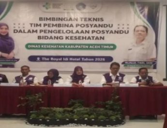 Dinkes Aceh Timur Gelar Bimtek Tim Pembina Posyandu untuk Tingkatkan Kualitas Pelayanan kesehatan