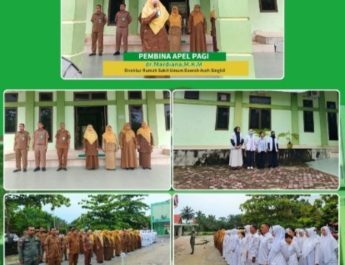 Perkuat Disiplin dan Mutu Layanan, Direktur RSUD Aceh Singkil Pimpin Langsung Apel Pagi Bersama Seluruh Staf