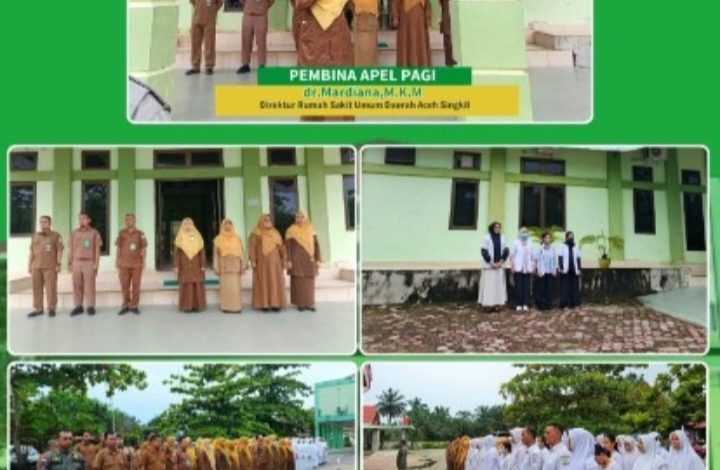 Perkuat Disiplin dan Mutu Layanan, Direktur RSUD Aceh Singkil Pimpin Langsung Apel Pagi Bersama Seluruh Staf