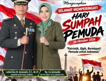 Kodim 0109/Aceh Singkil Peringati Hari Sumpah Pemuda ke-98, Teguhkan Semangat Persatuan dan Patriotisme Generasi Muda